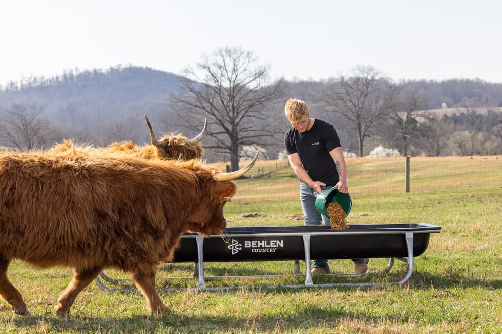Bunk Feeders - Behlen Country Stockman Galvanized Bunk Feeder - Behlen Country