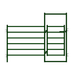 Panels & Gates - Lakeland 10ft Powder Coated Panel with Man Gate - Lakeland Farm and Ranch