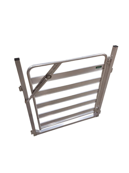 Panels & Gates - Lakeland 3 ft Aluminum Easy Man Gate - Lakeland Farm and Ranch