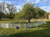 Panels & Gates - Lakeland 3 ft Aluminum Easy Man Gate - Lakeland Farm and Ranch