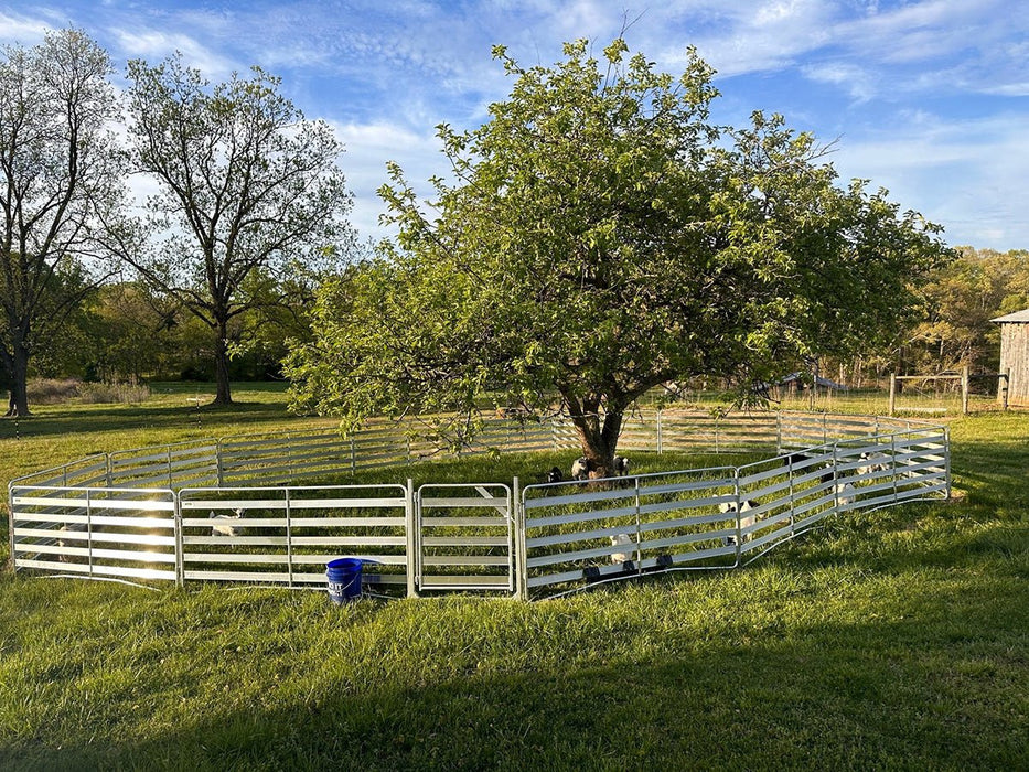 Panels & Gates - Lakeland 3 ft Aluminum Easy Man Gate - Lakeland Farm and Ranch