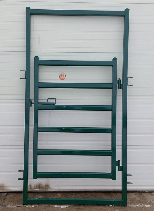 Panels & Gates - Lakeland 4ft Powder Coated Man Gate (Gate in Frame) - Lakeland Farm and Ranch