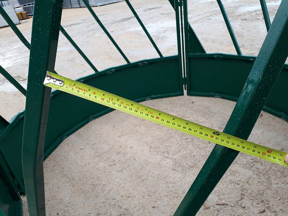 Bale Feeders - Lakeland Heavy Duty Slant Bar Round Bale Feeder - Lakeland Farm and Ranch