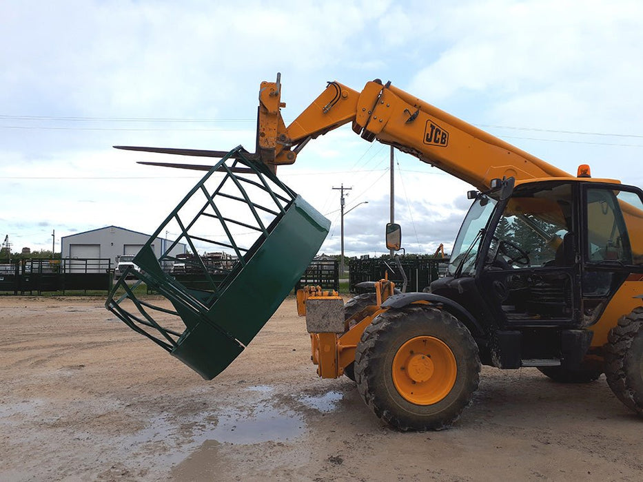 Bale Feeders - Lakeland Heavy Duty Slant Bar Round Bale Feeder - Lakeland Farm and Ranch
