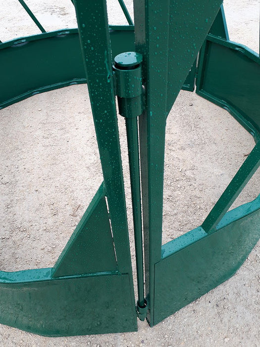 Bale Feeders - Lakeland Heavy Duty Slant Bar Round Bale Feeder - Lakeland Farm and Ranch