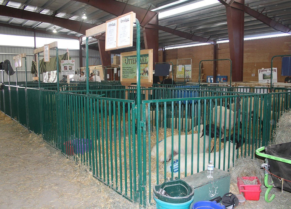 Panels & Gates - Lakeland Heavy Duty Spindle Penning Panel with Man Door - Lakeland Farm and Ranch