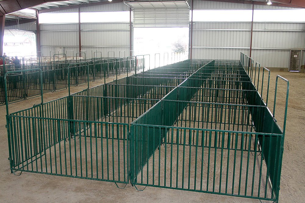 Panels & Gates - Lakeland Heavy Duty Spindle Penning Panel with Man Door - Lakeland Farm and Ranch