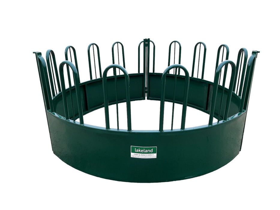 Bale Feeders - Lakeland Heavy Duty Tombstone Round Bale Feeder - Lakeland Farm and Ranch