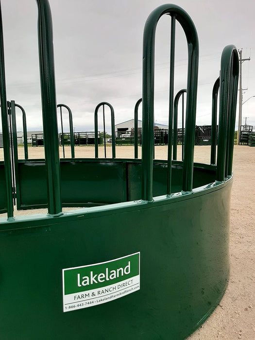 Bale Feeders - Lakeland Heavy Duty Tombstone Round Bale Feeder - Lakeland Farm and Ranch