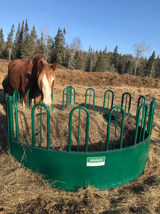 Bale Feeders - Lakeland Heavy Duty Tombstone Round Bale Feeder - Lakeland Farm and Ranch