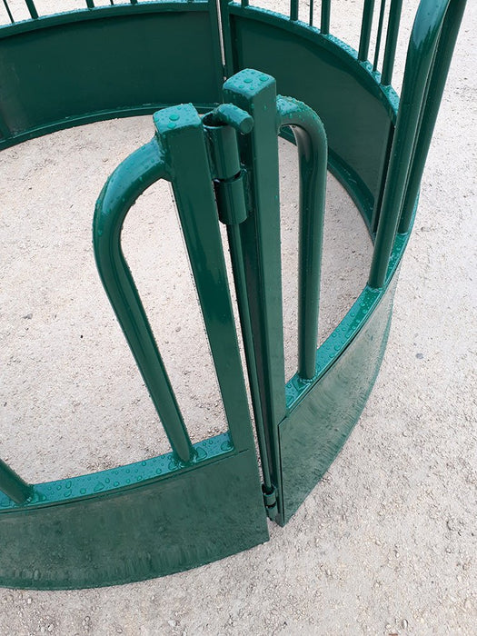 Bale Feeders - Lakeland Heavy Duty Tombstone Round Bale Feeder - Lakeland Farm and Ranch