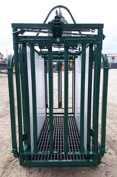 Livestock Handling Equipment - Lakeland Sheep & Goat Weigh Scale with Self - Catch Headgate - Lakeland Farm and Ranch