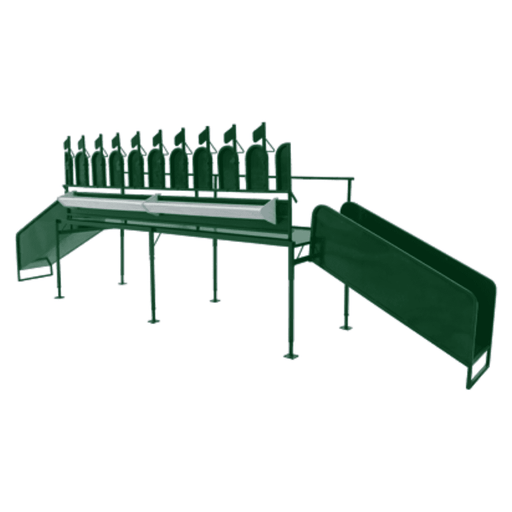 Sheep and Goat Handling Equipment - Lakeland Sheep/Goat Milking Stand with Headlocks - Lakeland Farm and Ranch