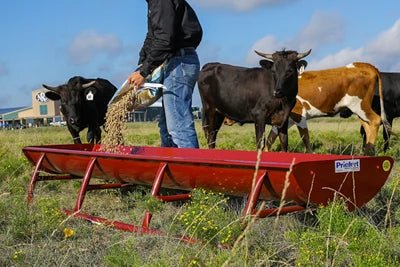 Bunk Feeders - Priefert 10' Bunk Feeder w/Powder Coated Metal Liner - Priefert
