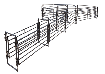 Crowding Sweeps - Priefert 135 Degree Premier Open Sweep with 24’ Alley - Priefert