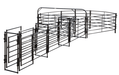 Crowding Sweeps - Priefert 135 Degree Premier Open Sweep with 24’ Alley with Palpation Panels - Priefert