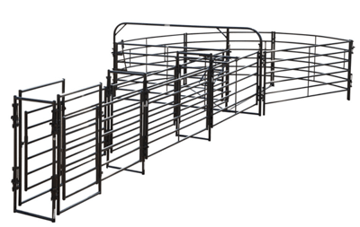 Crowding Sweeps - Priefert 135 Degree Premier Open Sweep with 24’ Alley with Palpation Panels - Priefert