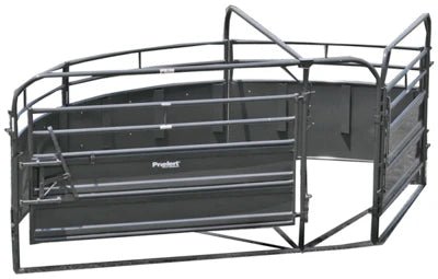 Crowding Sweeps - Priefert 135 Degree Solid Sweep w/8' Sorting Gate - Priefert