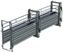 Alleys - Priefert 20' Sheeted Adjustable Alley w/Alley Gate & Preg Panels - Priefert