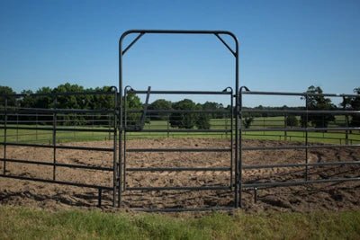 Livestock Gates - Priefert 6' x 9' Premier Bow Gate Tall - Priefert