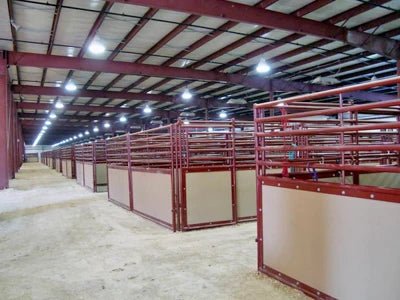 Stall Panels - Priefert Expo Stall Panel - Horizontal Bar Top - Priefert