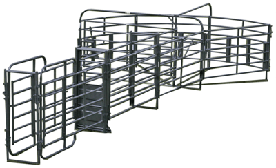 Crowding Sweeps - Priefert Open Sweep w/30 Foot Adj. Alley, Preg Panels & Blocking Gate - Priefert