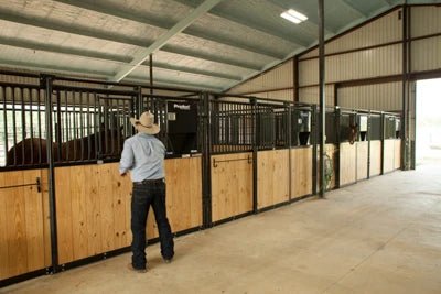 Stall Fronts - Priefert Premier Stall Fronts Bar/Wood - Priefert