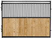 Stall Panels - Priefert Premier Stall Panel Bar/Wood - Priefert