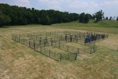 Open Corral Systems - Priefert Rough Stock Open Corral - 250 Head w/Calf Table - Priefert