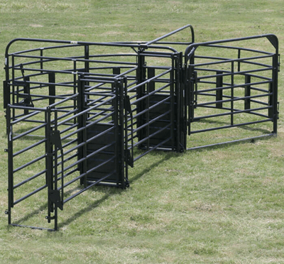 Crowding Sweeps - Priefert Sweep w/20' Adj. Alley, Block & Load Gates - Priefert
