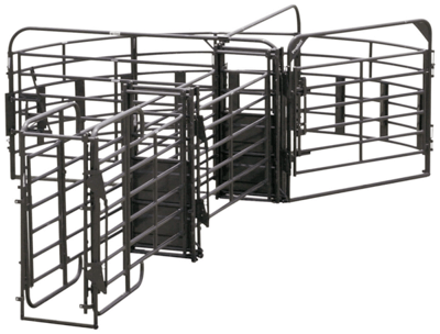 Crowding Sweeps - Priefert Sweep w/20' Adj. Alley, Preg Panels, Block & Load Gates - Priefert