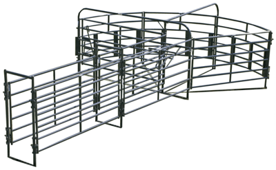 Crowding Sweeps - Priefert Sweep w/20' Alley & Alley Stop - Priefert