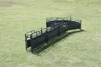 Crowding Sweeps - Priefert Sweep w/30' Adj. Alley & Preg Panels - Priefert