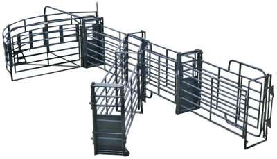 Crowding Sweeps - Priefert Sweep w/30' Adj. Alley, Sort Alley, Preg Panels, Block & Load Gates - Priefert