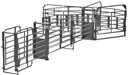 Crowding Sweeps - Priefert Sweep w/30' Adjustable Alley, Preg Panels, Block Gates & Load Gate - Priefert