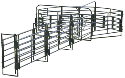 Crowding Sweeps - Priefert Sweep w/30' Alley & Alley Stop - Priefert