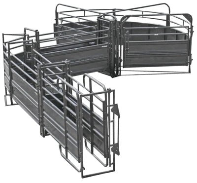Crowding Sweeps - Priefert Sweep w/34' Adj. Alley, 90 Deg. Turn, Preg Panels, Blocking Gates & 8' Sorting Gate - Priefert