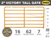 Livestock Gates - Sioux Steel 2.0" Victory Tall Gate - Sioux Steel