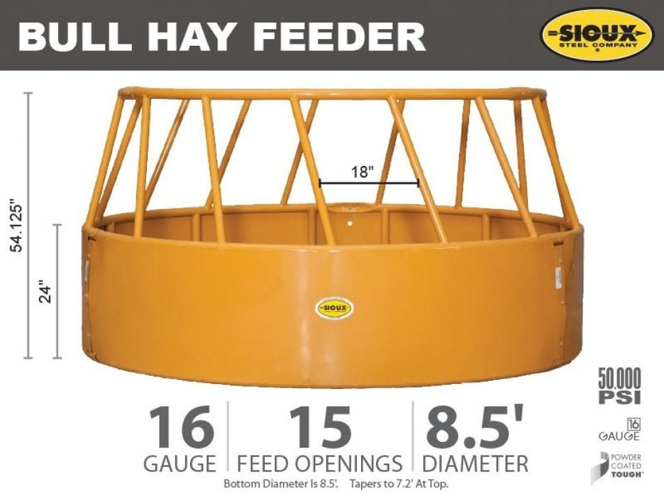 Bale Feeders - Sioux Steel Bull Hay Feeder - Sioux Steel