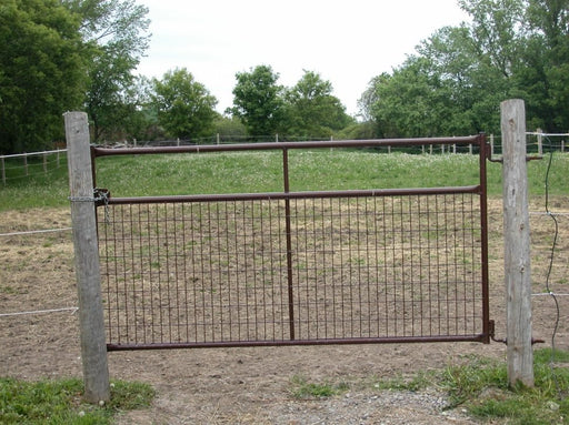 Livestock Panels - Sioux Steel Combo Gate with Mesh Panel - Sioux Steel