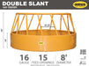 Bale Feeders - Sioux Steel Double Slant Hay Feeder - Sioux Steel