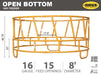 Bale Feeders - Sioux Steel Open Bottom Hay Feeder - Sioux Steel