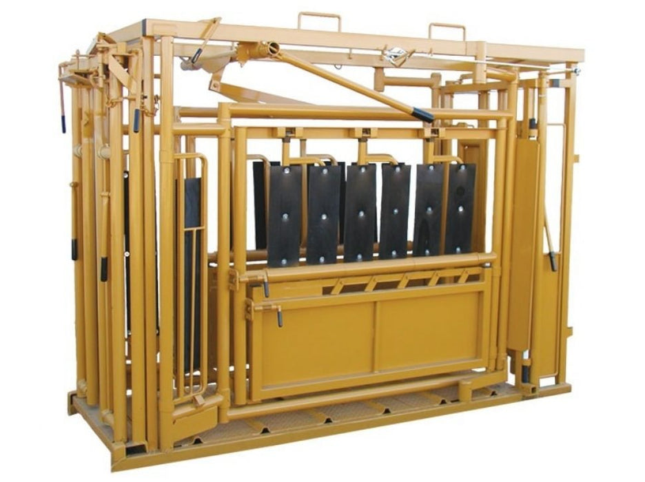Cattle Chutes - Sioux Steel Squeeze Chute with Automatic Head Gate - Sioux Steel
